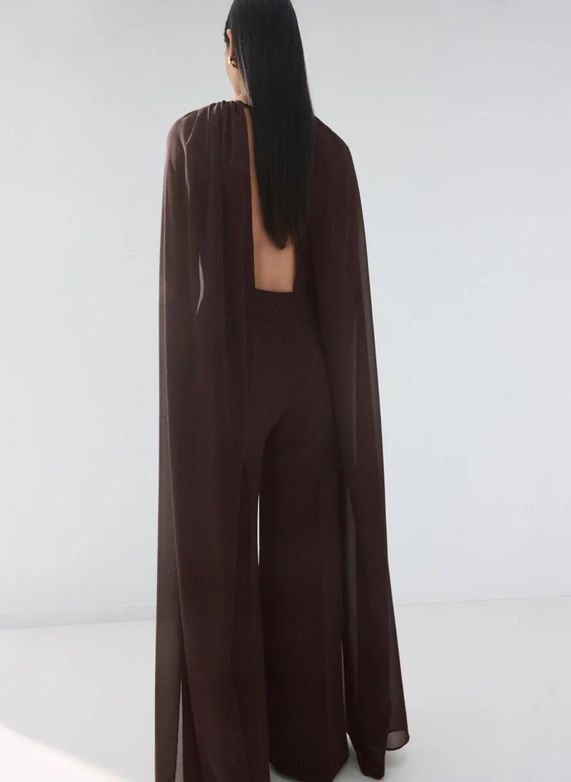 مانجو Long sleeve jumpsuit with openings